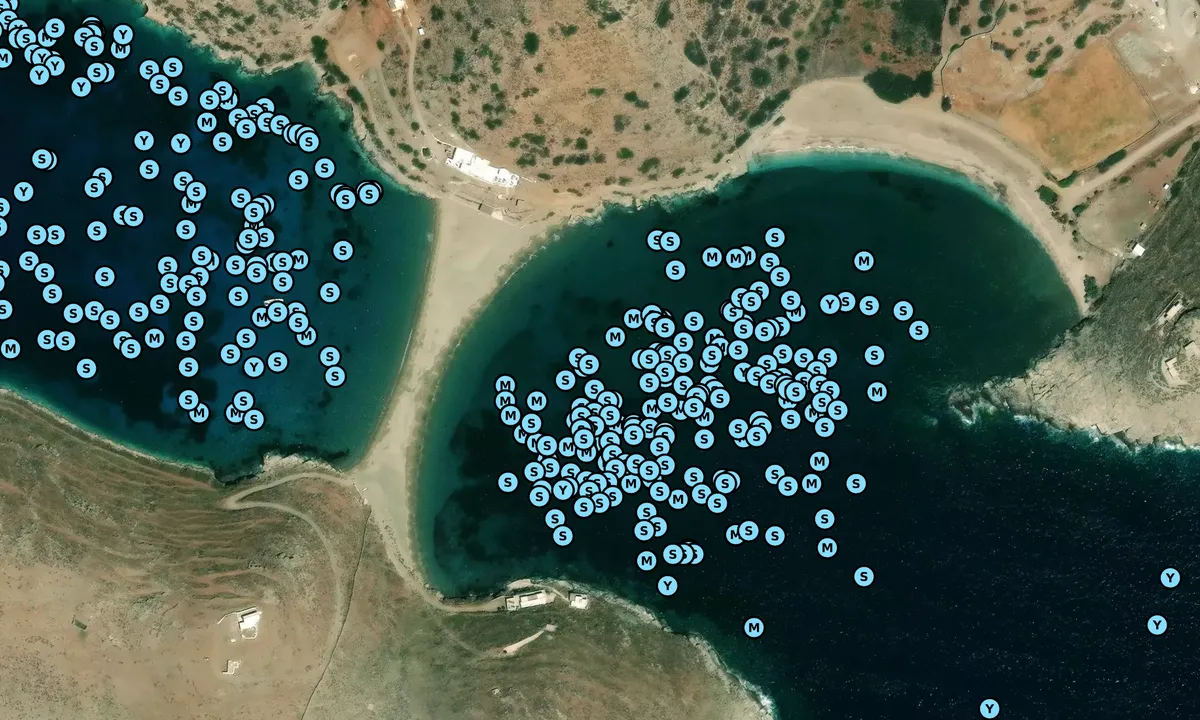Satelite image of Sand Bar Bay East