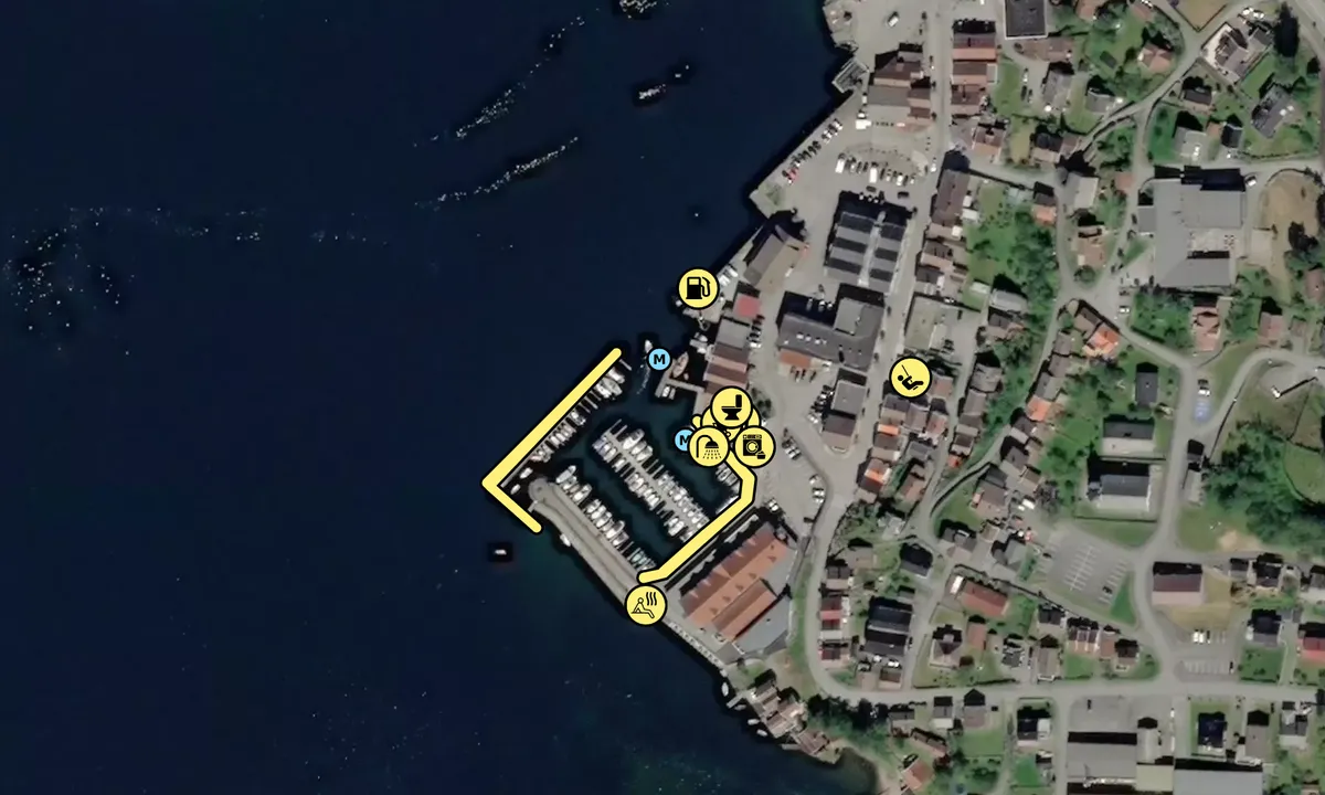 Satelite image of Sand Småbåthavn
