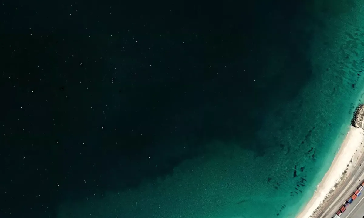 Satelite image of Sand Tracks Beach