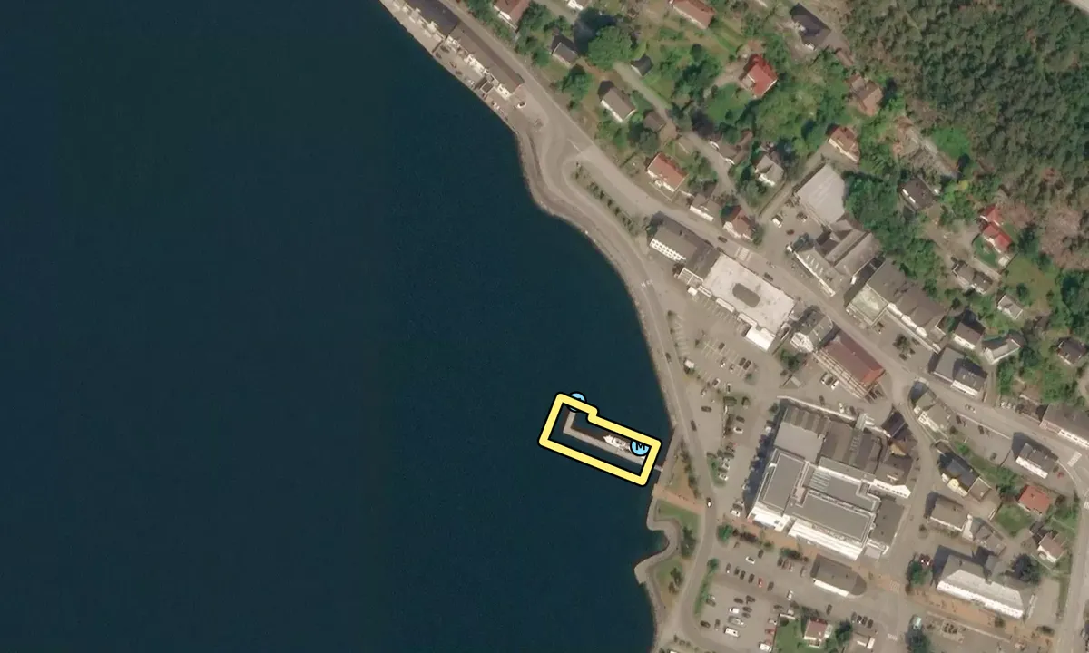 Satelite image of Sandane Gjestehavn