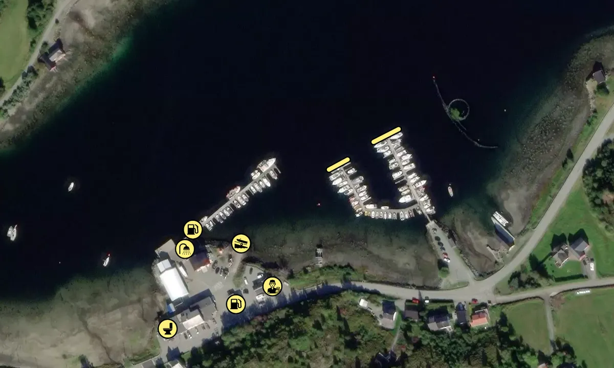 Satelite image of Sandensvågen Marina - Fauskan båtklubb - Vallersun