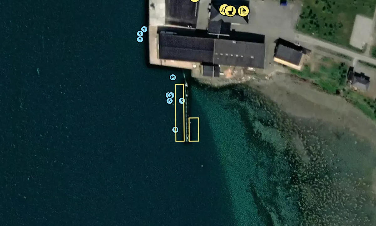 Satelite image of Sandnes gjestebrygge - Lyngen