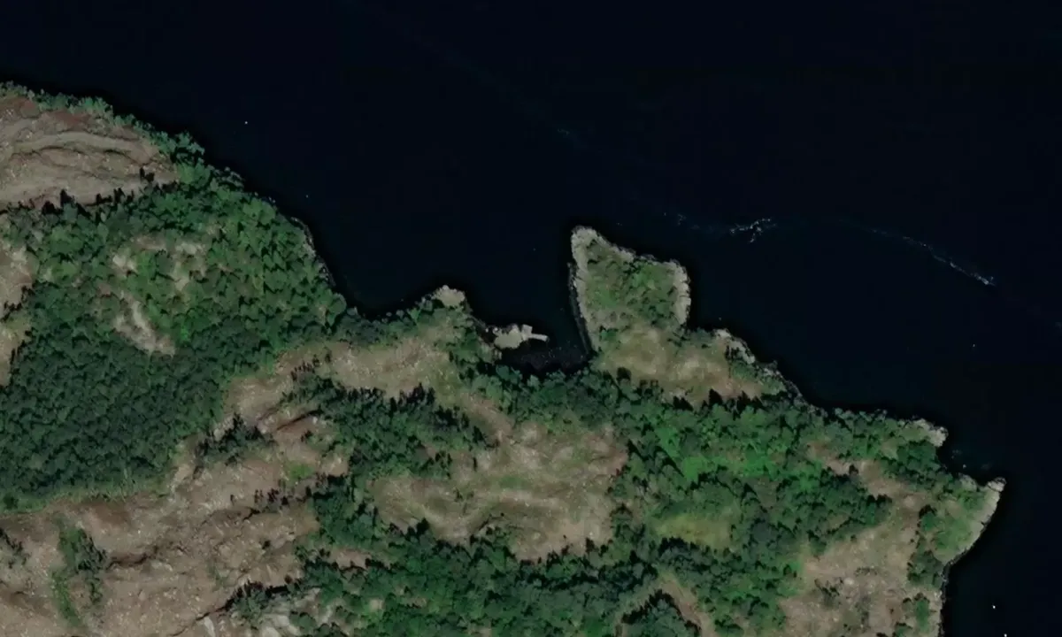 Satelite image of Sandvika - Farsund