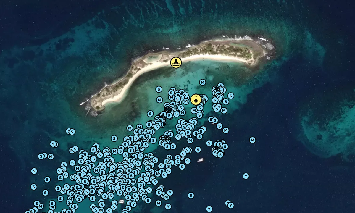 Satelite image of Sandy Island - Argyle