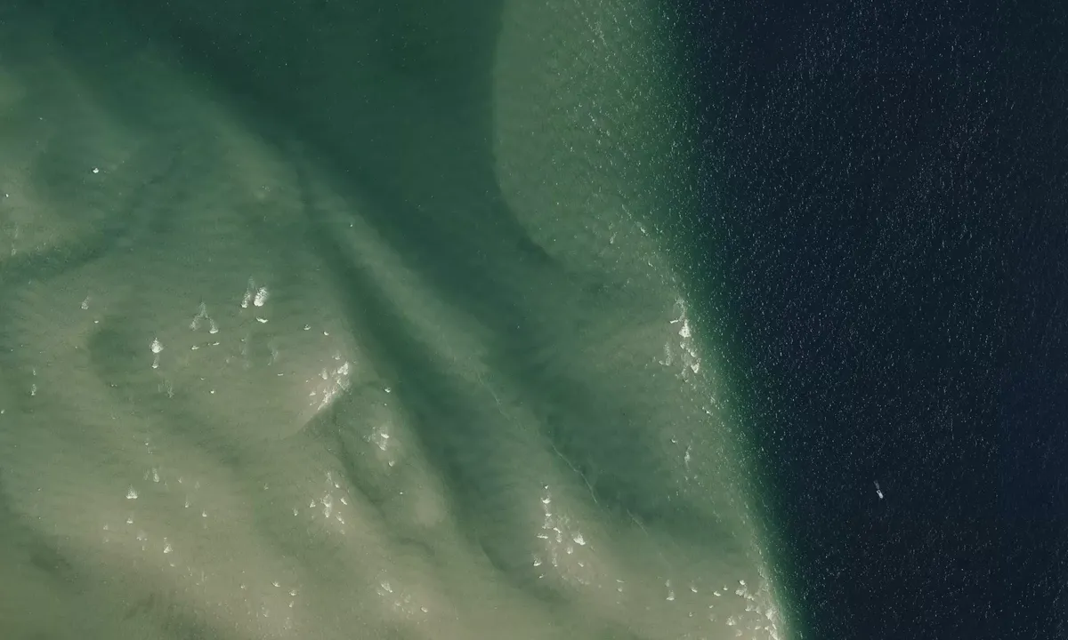 Satelite image of Sandy Neck