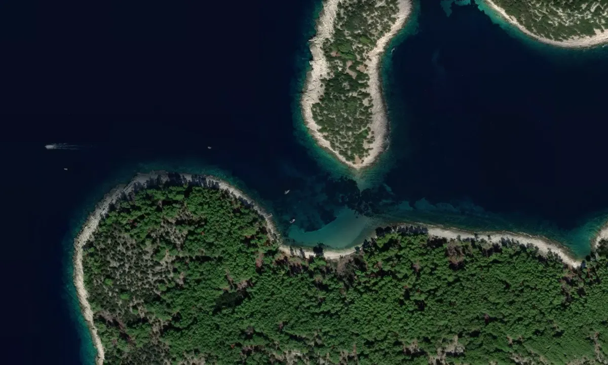 Flyfoto av Saplun beach
