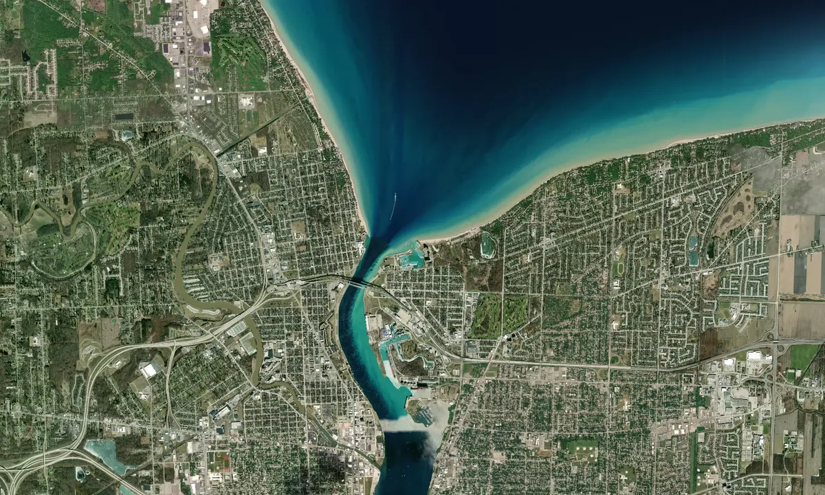 Flyfoto av Sarnia Yacht Club