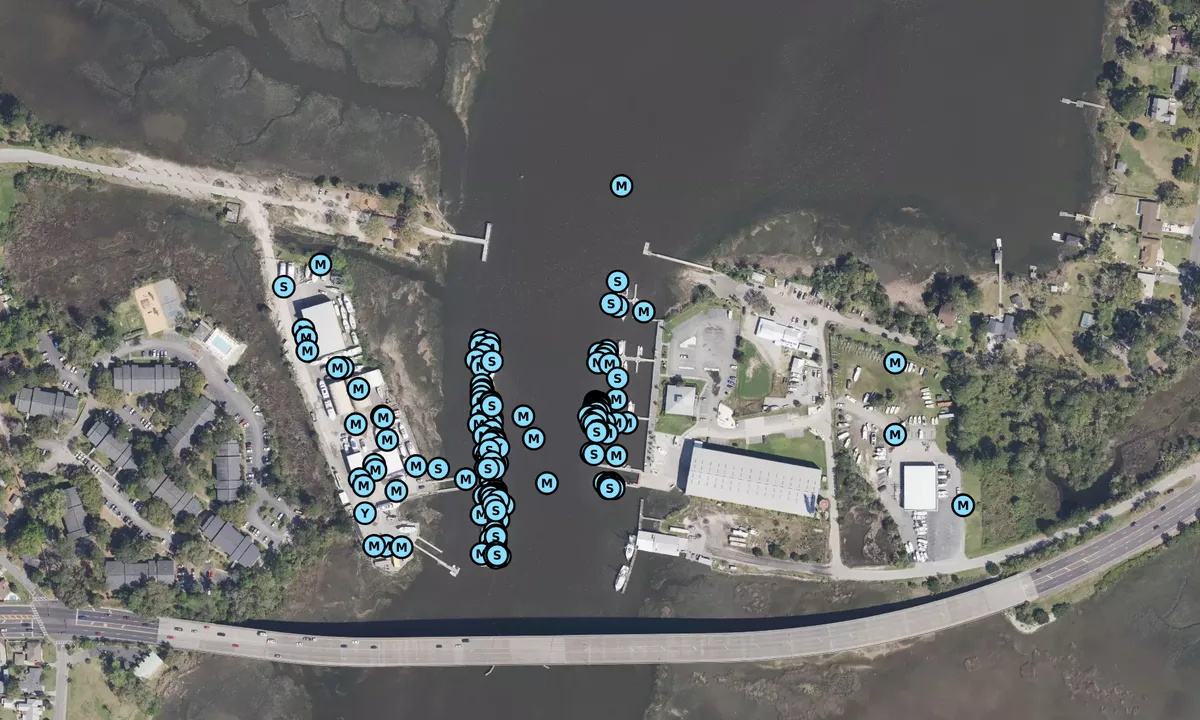 Satelite image of Savannah Bend Marina