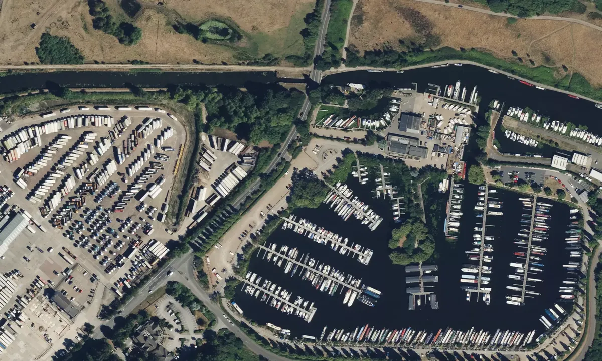 Satelite image of Sawley Marina