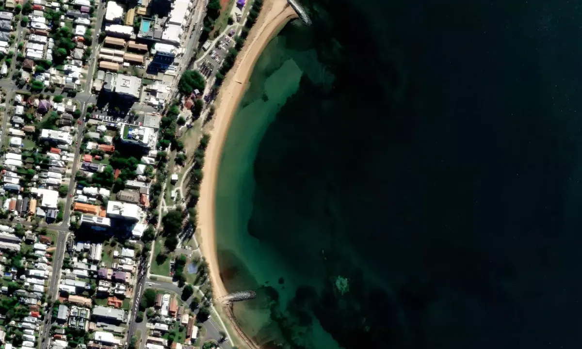 Satelite image of Scarborough Beach