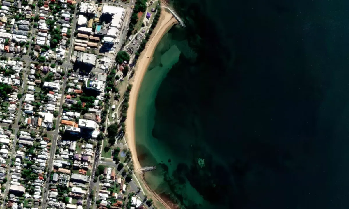 Flyfoto av Scarborough Beach