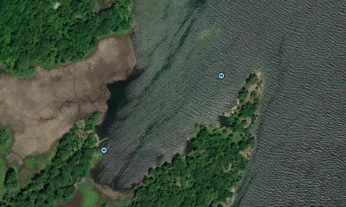 Satelite image of Schooner Bay - Ontario