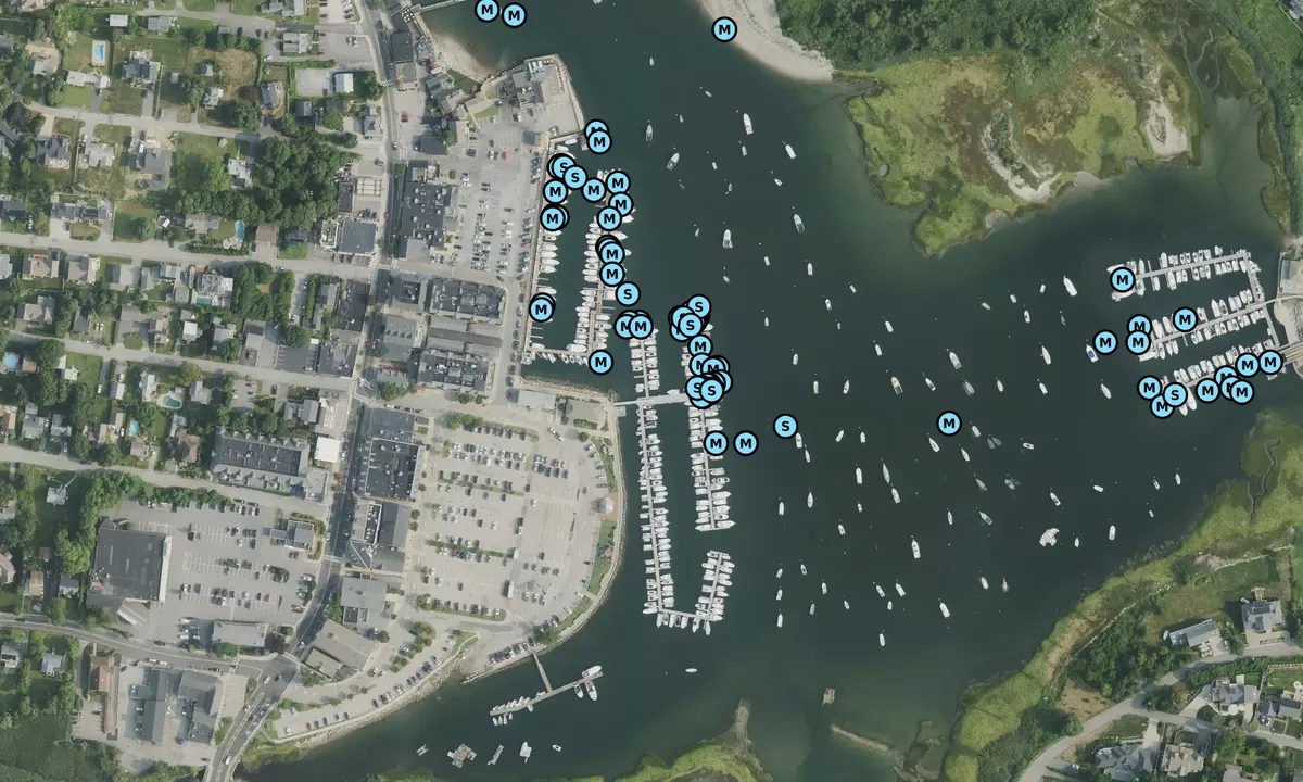 Satelite image of Scituate Cole Parkway Marina