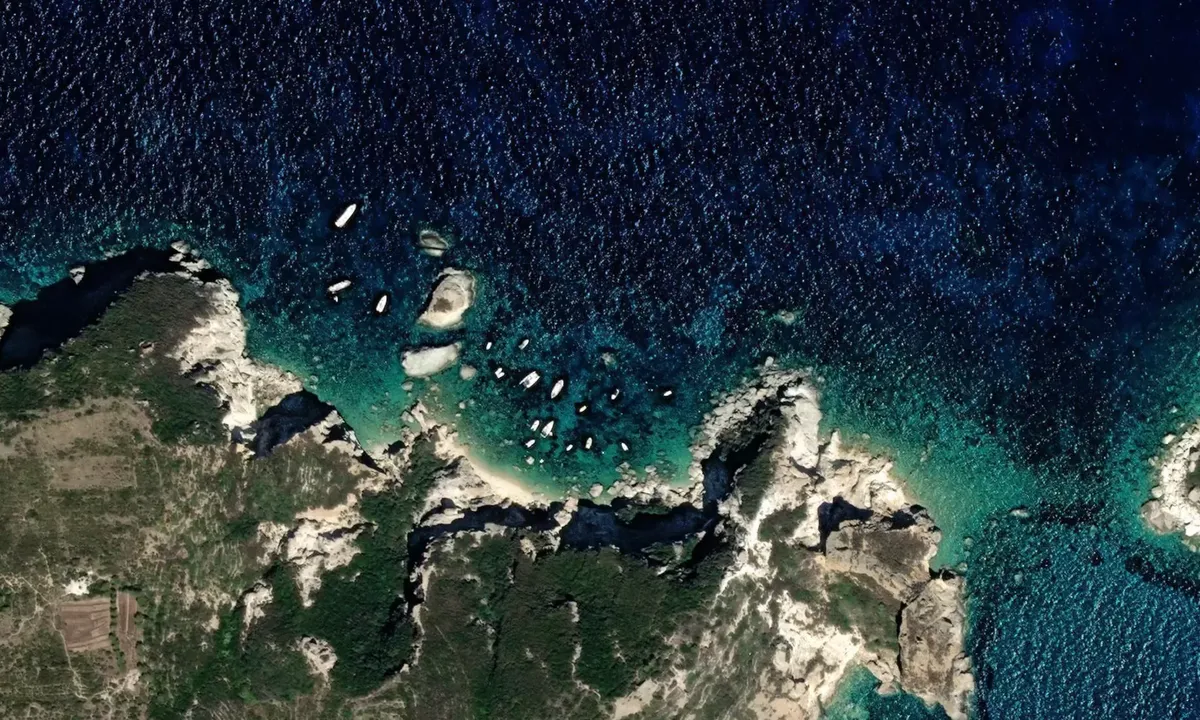 Satelite image of Scogli del Felce