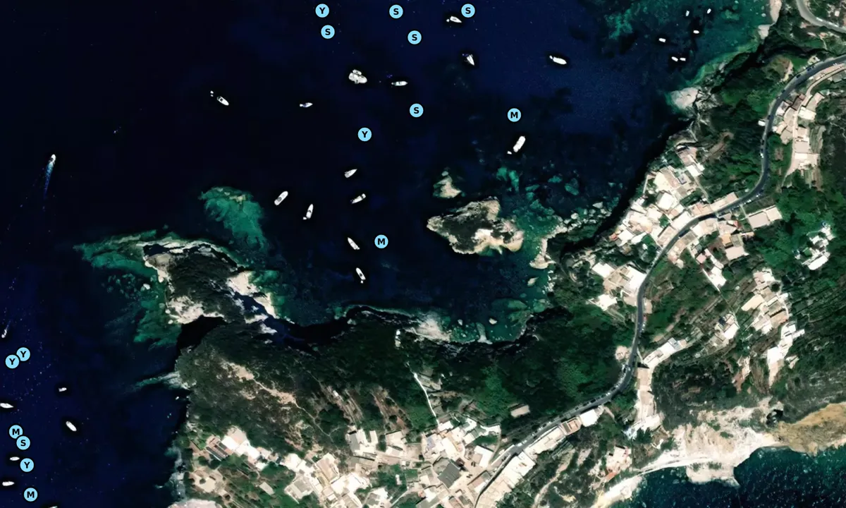 Satelite image of Scogli della Cantina