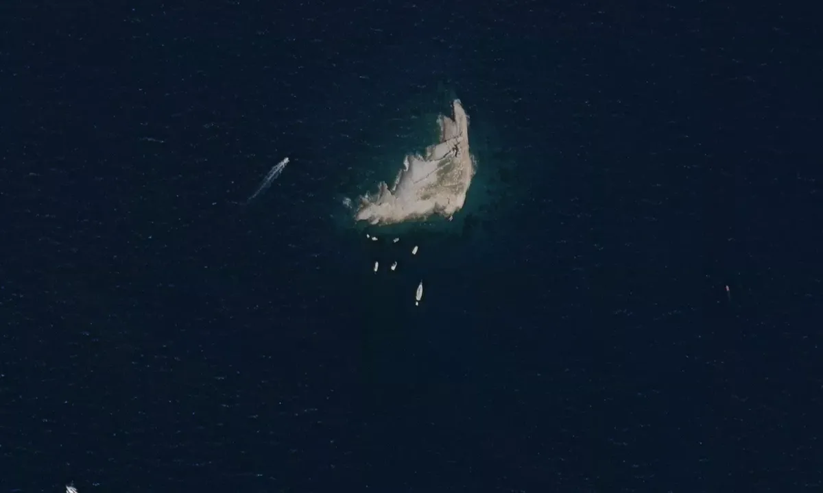 Satelite image of Scoglietto di Portoferraio