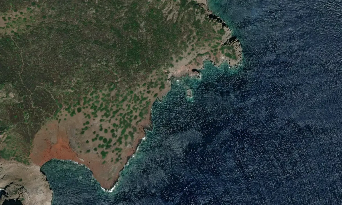 Flyfoto av Scoglio del Gatto