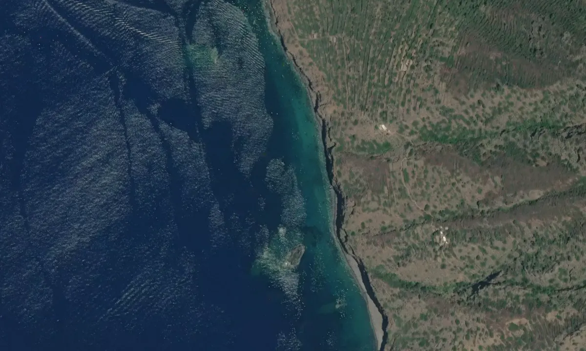 Flyfoto av Scoglio della Fortuna