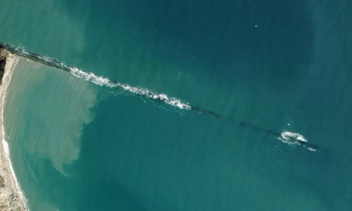 Flyfoto av Scoglio della Trave