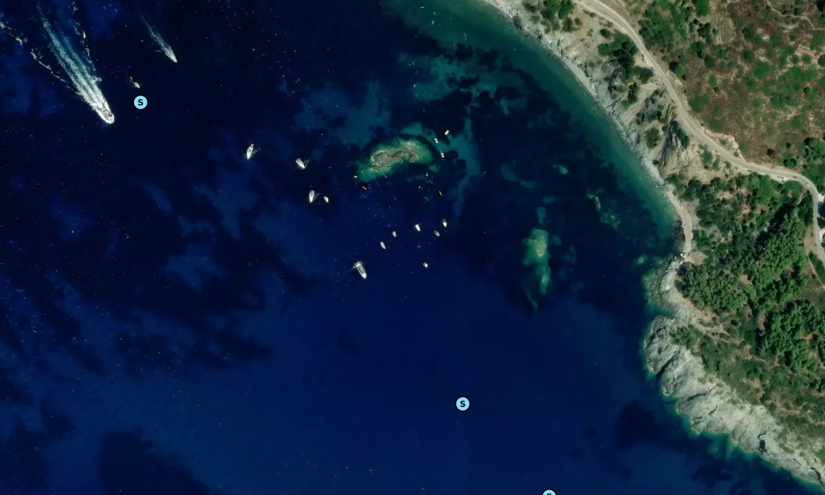 Satelite image of Scoglio Ogliera