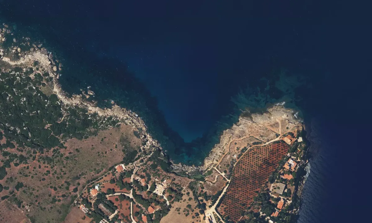 Satelite image of Scopello - Sicilia