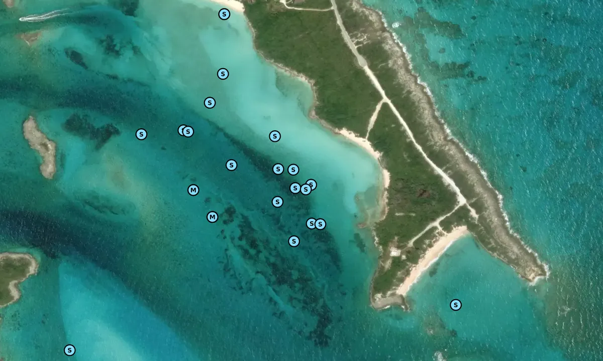 Satelite image of SE Point