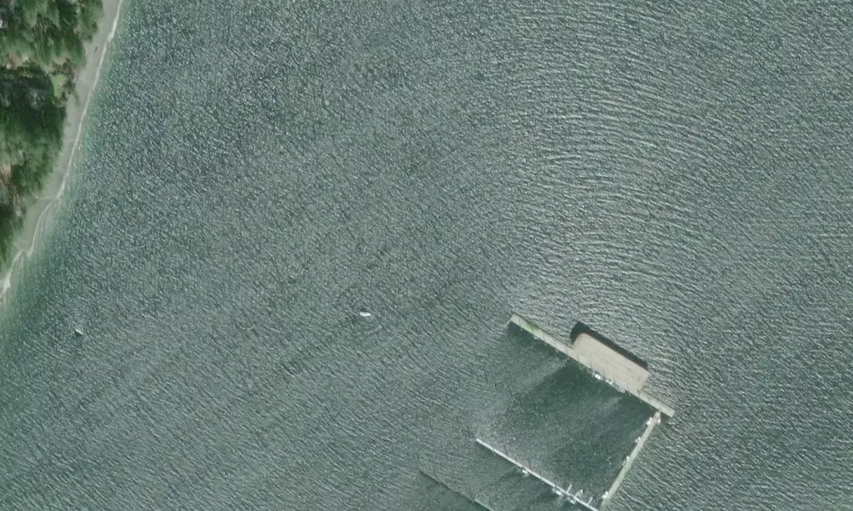 Flyfoto av Seabeck Bay Anchorage
