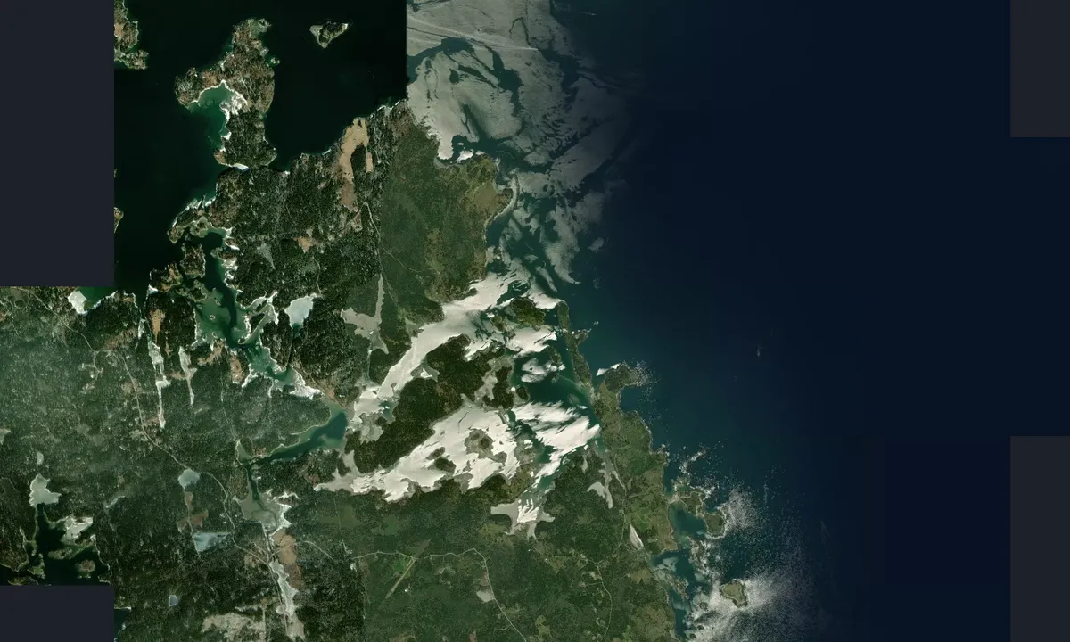 Flyfoto av Seal Bay