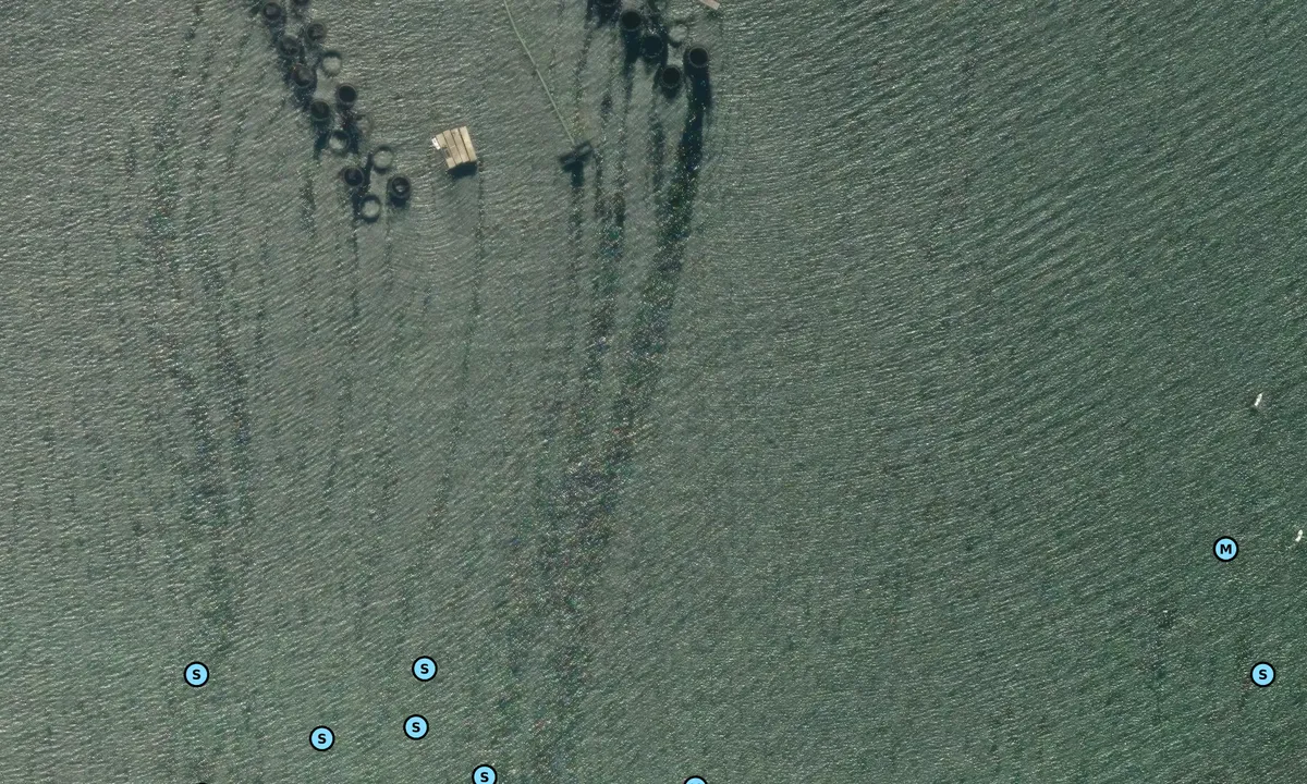 Satelite image of Sečovlje Salina Nature Park