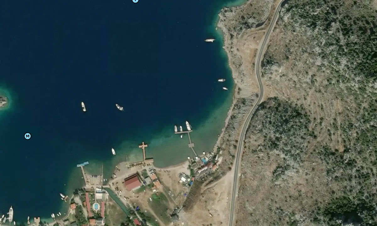 Satelite image of Selimiye Bay SE