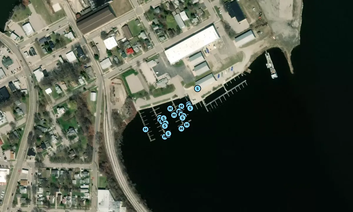 Satelite image of Seng's Marina - Manistee
