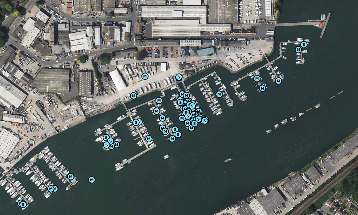 Satelite image of Shamrock Quay Marina