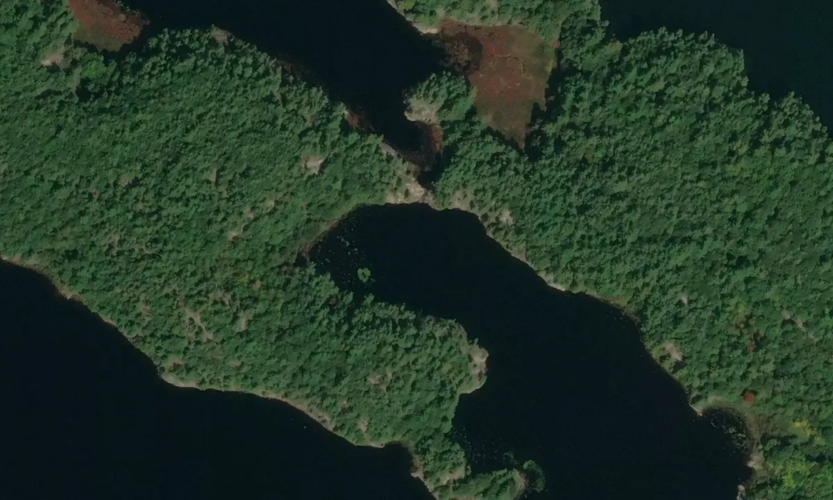 Satelite image of Shawanaga Second Bay