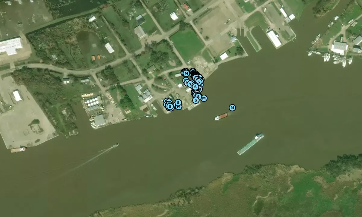 Satelite image of Shell Morgan's Landing