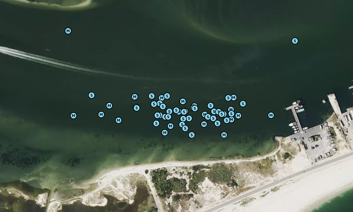 Satelite image of Shinnecock Inlet