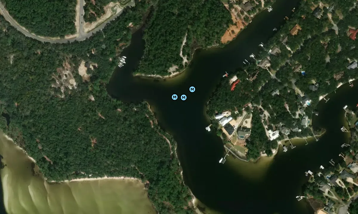 Satelite image of Shirk Bayou