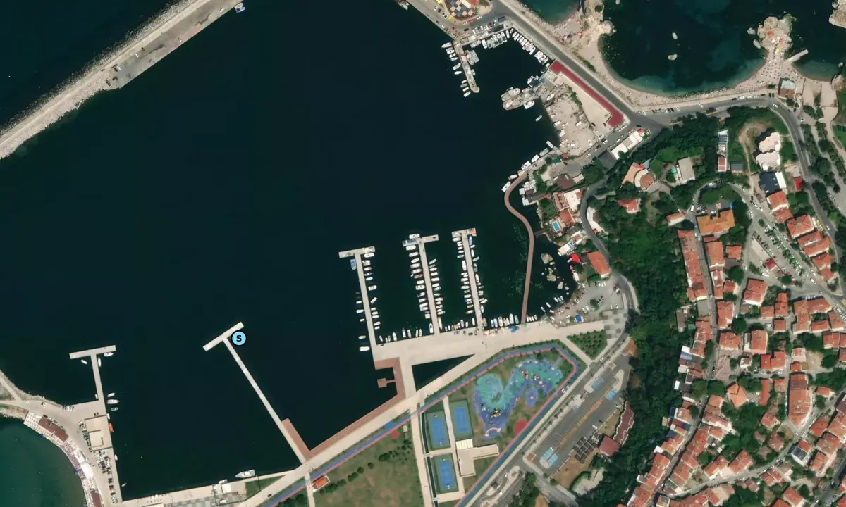 Satelite image of Şile