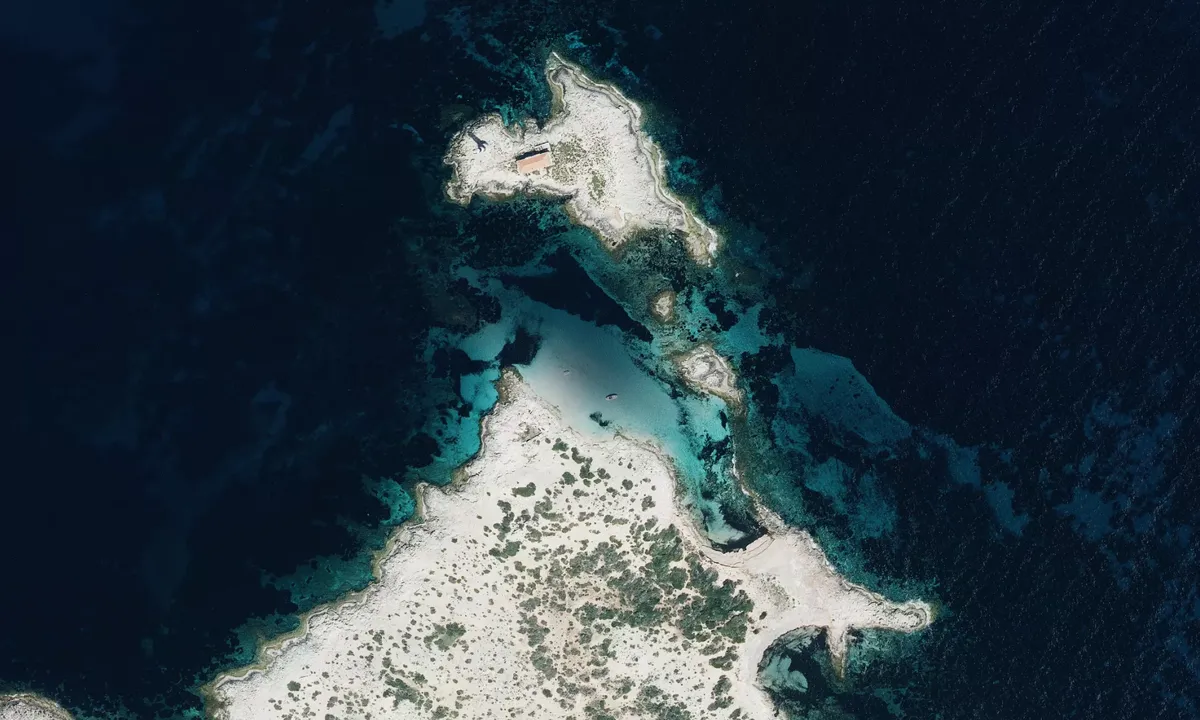 Flyfoto av S'illa des porcs