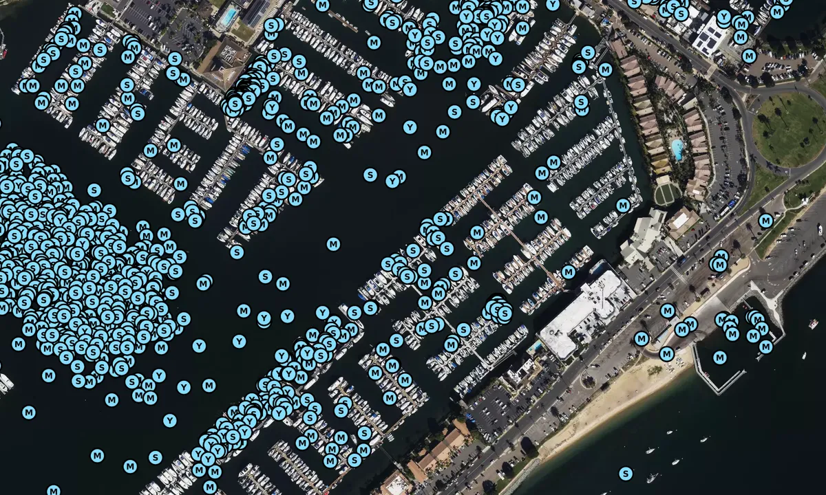 Satelite image of Silver Gate Yacht Club
