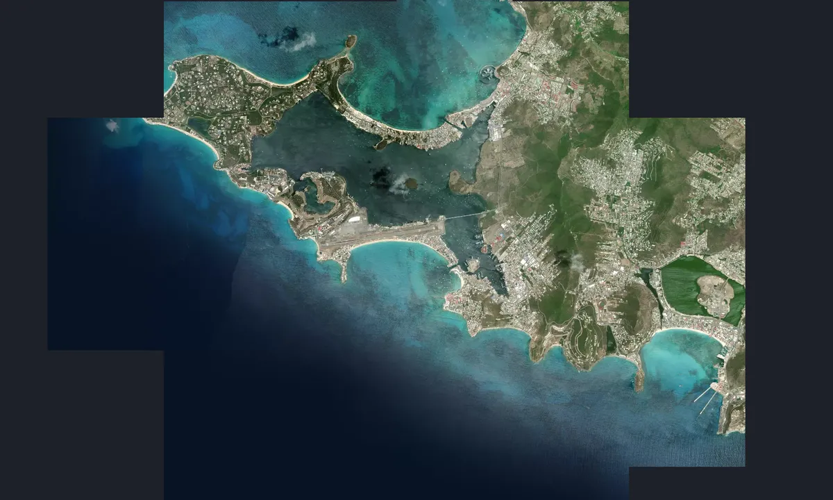 Flyfoto av Simpson Bay 1