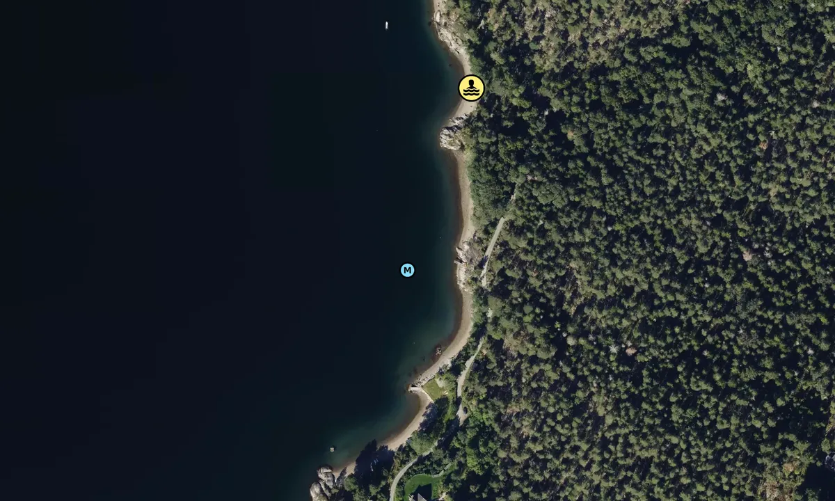 Satelite image of Sjødalstrand 