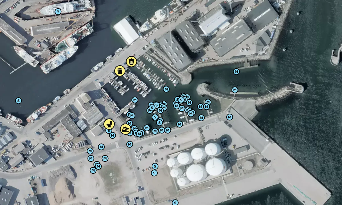 Satelite image of Skagen Sejlklub