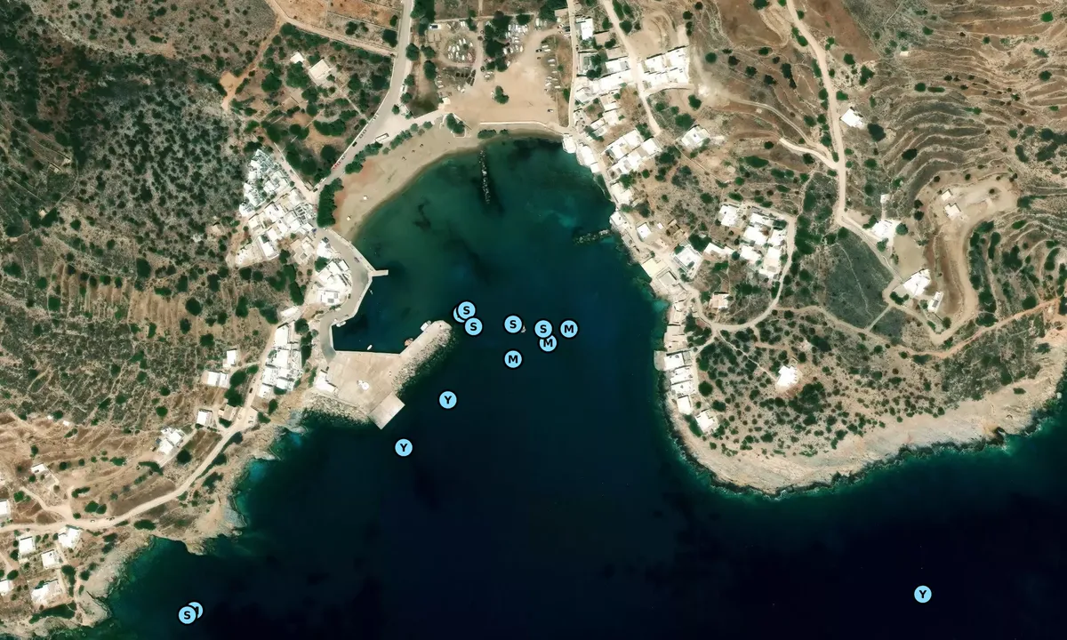 Satelite image of Skala Bay