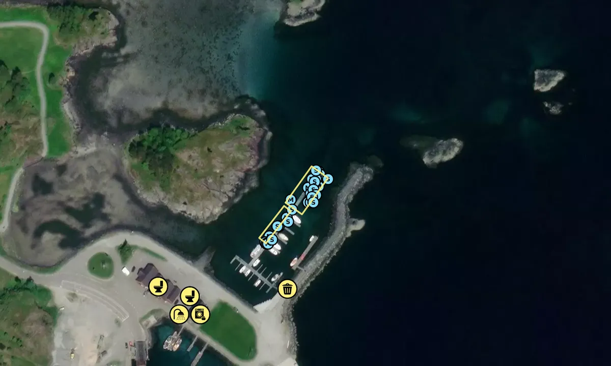 Satelite image of Skei Småbåthavn