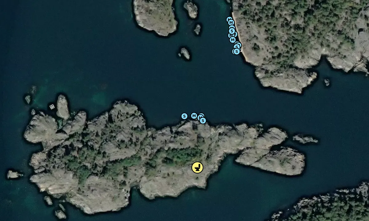 Satelite image of Skibholmen