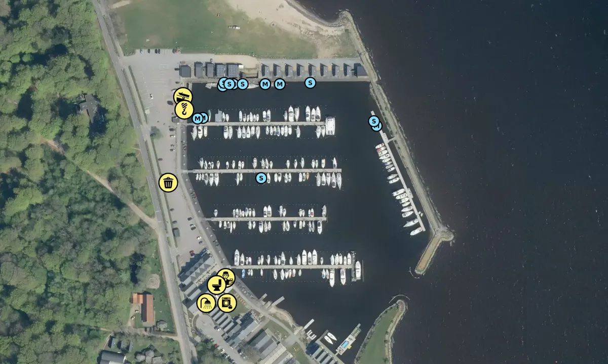 Satelite image of Skive Søsportshavn