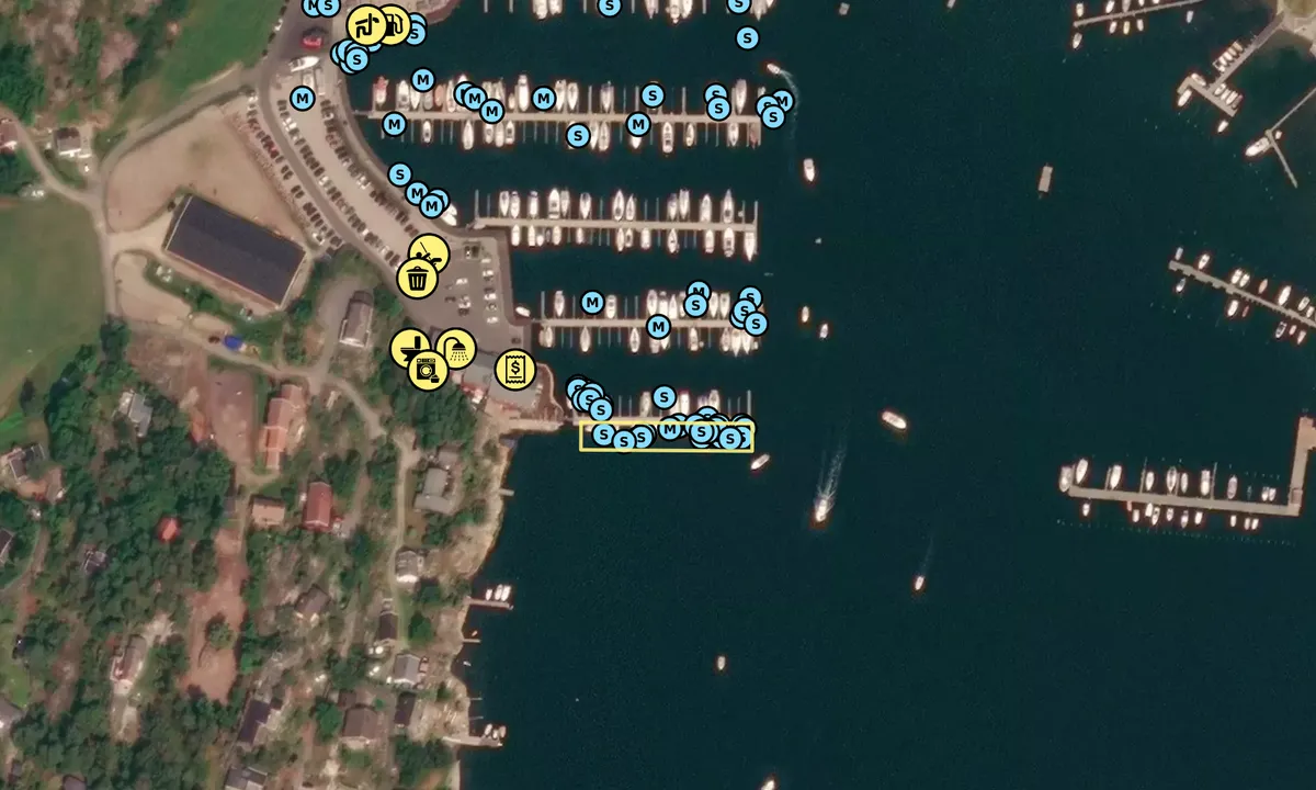 Satelite image of Skjæløy Gjestehavn