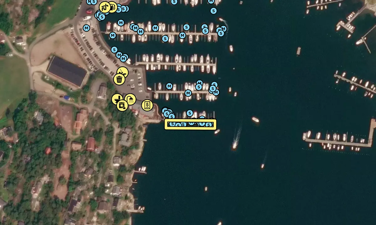 Satelite image of Skjæløy Gjestehavn