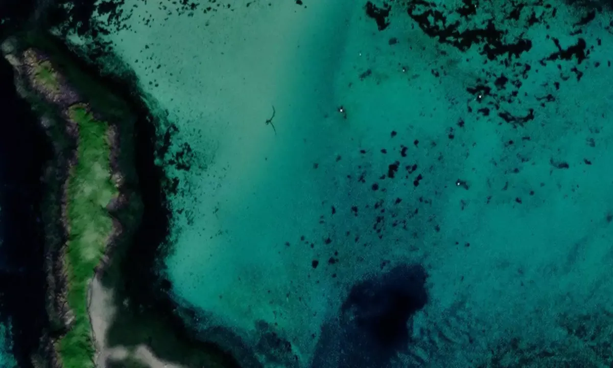 Satelite image of Skjåholmen - Helgøy