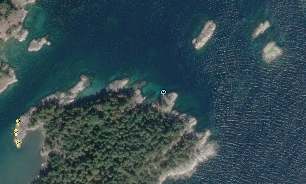 Satelite image of Skjødøya naturhavn